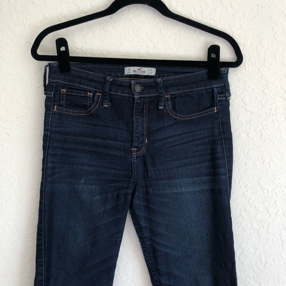 Hollister Dark Blue High Rise Jeans